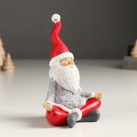 Souvenir Polystone "Santa Claus - Yoga. Meditation" MIX 12x5x10.5 cm-2