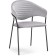 Chair on the metal frame Runso metal/velor, black/gray 57x56x82 cm
