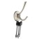 Furniture hook Cappio Simple, two -rod, matte chromium, 4 pcs.