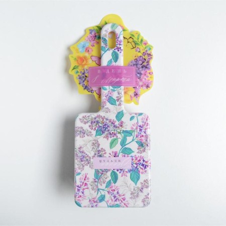 Massage comb “lilac”, wide 21.6 x 8.7 cm-2