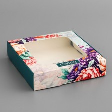 Box a gift team with a window, packaging, 