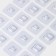 Hooks holders double self -adhesive, set of 10 pairs, 5.7 × 5.7 × 1cm, the color is transparent