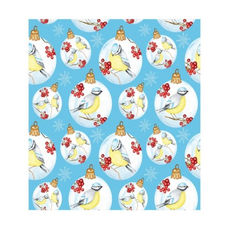 A set of napkins for setting the table “Tits on a branch”, rectangular, size 32x46 cm, 4 pcs-2