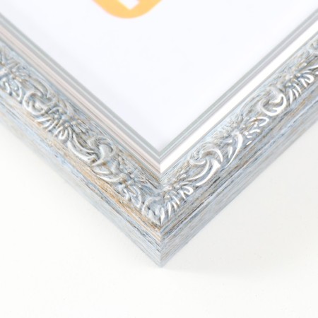 Photo frame Plastic "Vintage" 21x30 cm, frosty silver-1