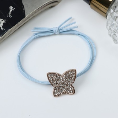 Hair elastic band "Amelia" butterfly, 5 cm, mix