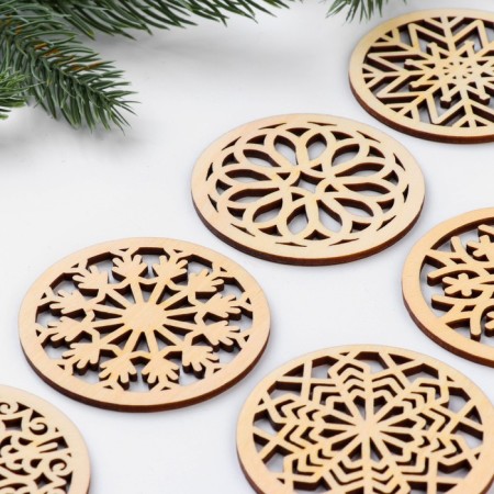 Set for creativity "Snowflakes in a circle", 12 pcs-2
