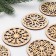Set for creativity "Snowflakes in a circle", 12 pcs