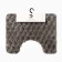 Bathroom mat Ethel "Rombs", col. light gray, 40x50 cm