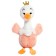 Soft toy "Swan", on a key fob, color mix