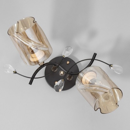 Bruni chandelier 2he27 40W Black 42x25x23cm Bayerlux-4
