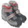 Skine Baby 103, SNS ski boots, artificial leather, gray color, Logo red, size 29-30