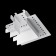 Corner Connector for the built-in track system Technical TRA084CL-12W, 7.8x7.8x3.45 cm, white color