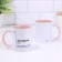 Name mug, sublimation "Dashirak", pink bottom