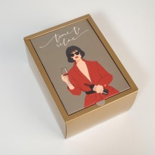 Gift folding box, packaging, 