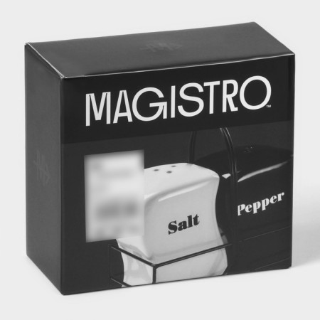 Ceramic set for spices Magistro “Yin-Yan”, 2 subjects: Solonka, List, 150 ml-7