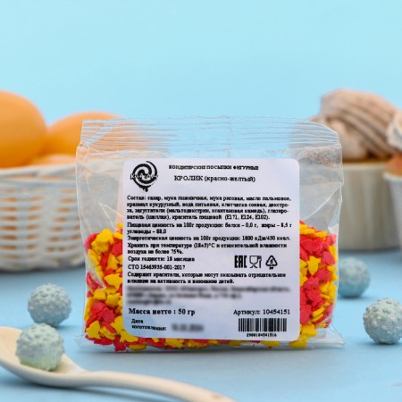Confectionery Sprinking "Rabbit", 50 g-1