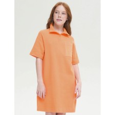 Dress for girls, height 122 cm, orange color
