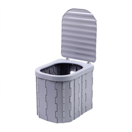 Folding toilet, 12 disposable packets, 12 absorbent packages, bag, Greengo-11