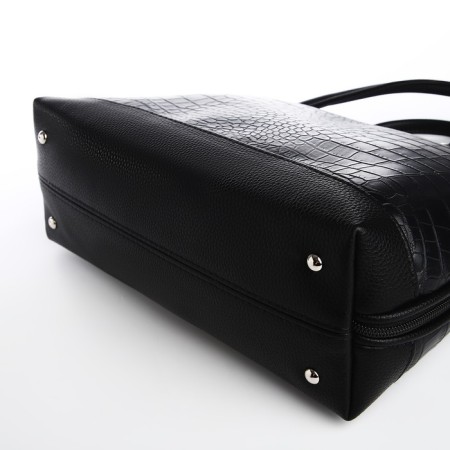 Female bag Textura, tout, average size, black color-3