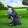 Garden figure "Kitten Vaska" Gray, 16x19x26cm