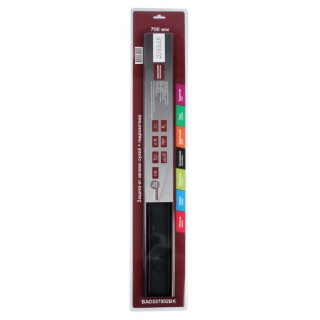 TIM BAD557002BK, 70 x 700 mm, tiles, siphon with a rotation angle of 360 °, black-matte-8