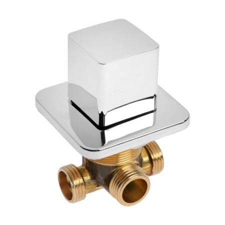 Mixer on board the Bath Zein NB-3, for four holes, a set, high spout, chrome-8