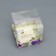 Box the team with PVC lid, "compliment", 10 x 10 x 10 cm. Confectionery packaging