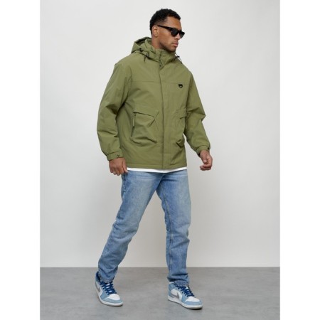 Male spring jacket, size 50, green color-2