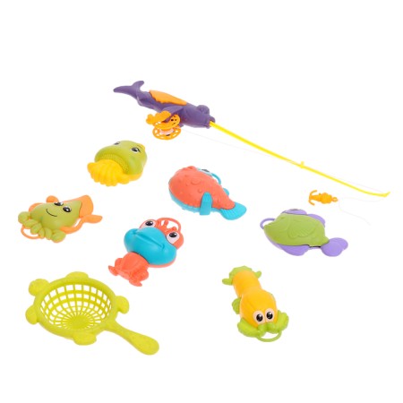 Fishing "Ocean Wave", 6 fish, fishing rod, net, mix-1