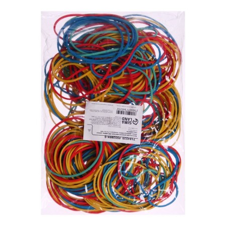 Bank gum, 200 g, diameter 60 mm, length 95 mm, section 1.7 x 1.7 mm, mix, in the bag-2