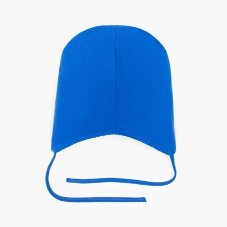 Spring children's hat, cornflower color/I love MOM, size 50-54-3