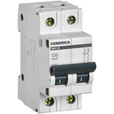 Circuit breaker automatic IEK MVA25-2-050-C 2P, 50A, 4.5ka