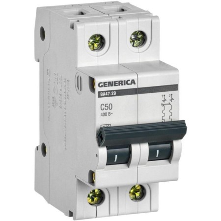 Circuit breaker automatic IEK MVA25-2-050-C 2P, 50A, 4.5ka