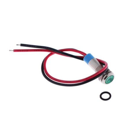 LED, 12 V, 7.8 × 16.5 mm, landing d = 6 mm, green-1