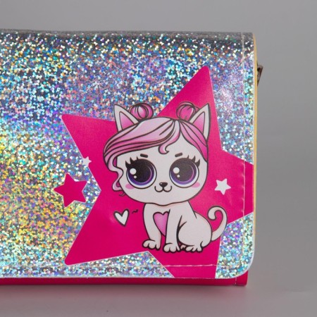 Bag Kitty Star on the valve, pink color-5
