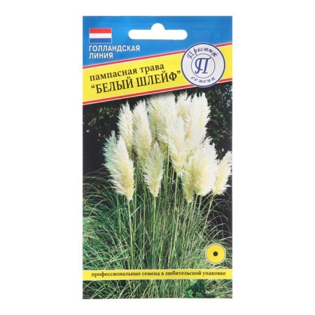 Flower seeds pampas grass "White Shlef", 0.1 gr