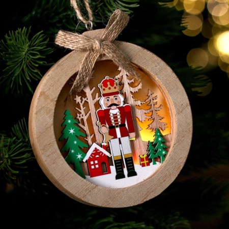 New Year's decor with the “Nutcracker” lights 10.5 × 1.5 × 10.5 cm-2