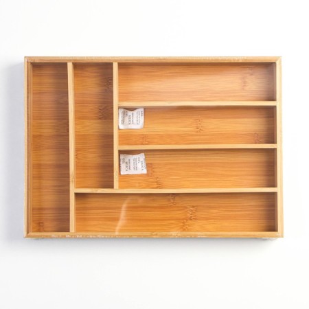 Tray for cutlery of the bamboo forest, 37 × 26 × 4 cm, 6 cells-3