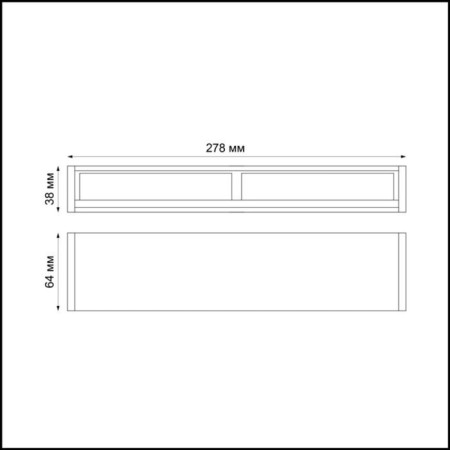 Over lamp, 10W LED, 4000K, 600LM, black color-1