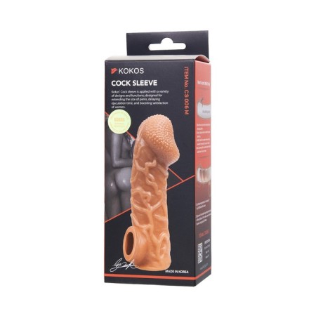 Kokos nozzle is realistic with additional stimulation, TPE, bodily, 15.6 cm, m-7