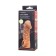 Kokos nozzle is realistic with additional stimulation, TPE, bodily, 15.6 cm, m