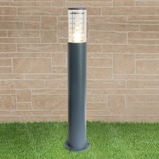 Elektrostandard lamp, 60 W, E27, IP54, on a pillar, h = 800 mm, Techno 1507 Gray gray