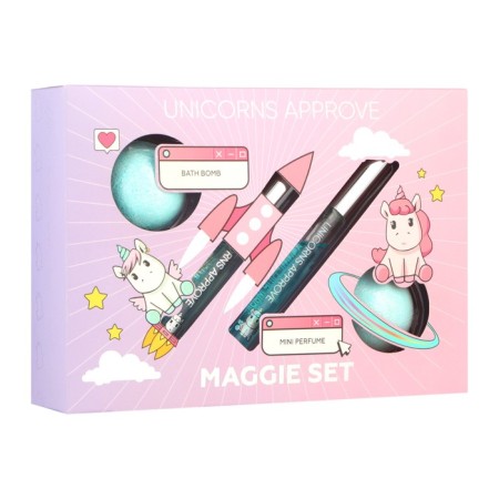 Set of Unicorns Approve "Maggie" (toilet water, 10 ml 2 pcs + bathtub bomb 2 pcs)-1