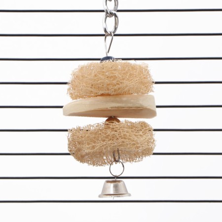 A toy with a karakatitsa carapace, lufu and bell, 15 x 5 cm-4