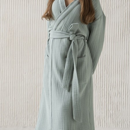 Shifu robe, size l, green color-1