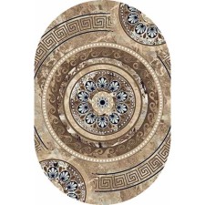 Oval carpet Merinos Valencia Deluxe, size 80x150 cm, color Brown mr