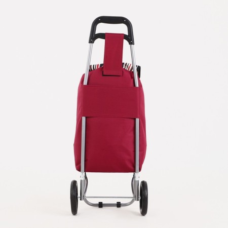 Carrier-house bag on cord, burgundy color-1