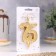 Candle for the cake figure "Jubilee" 75, gold, 9.7 cm,