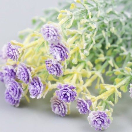 Flowers for decorating "Shabo clove" Lilac 1 bouquet = 6 heads 17 cm-2