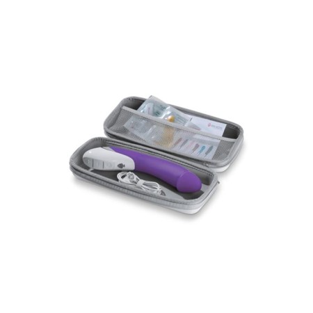Vibrator Mystim Terrific Truman, silicone, purple color, 27 cm-3